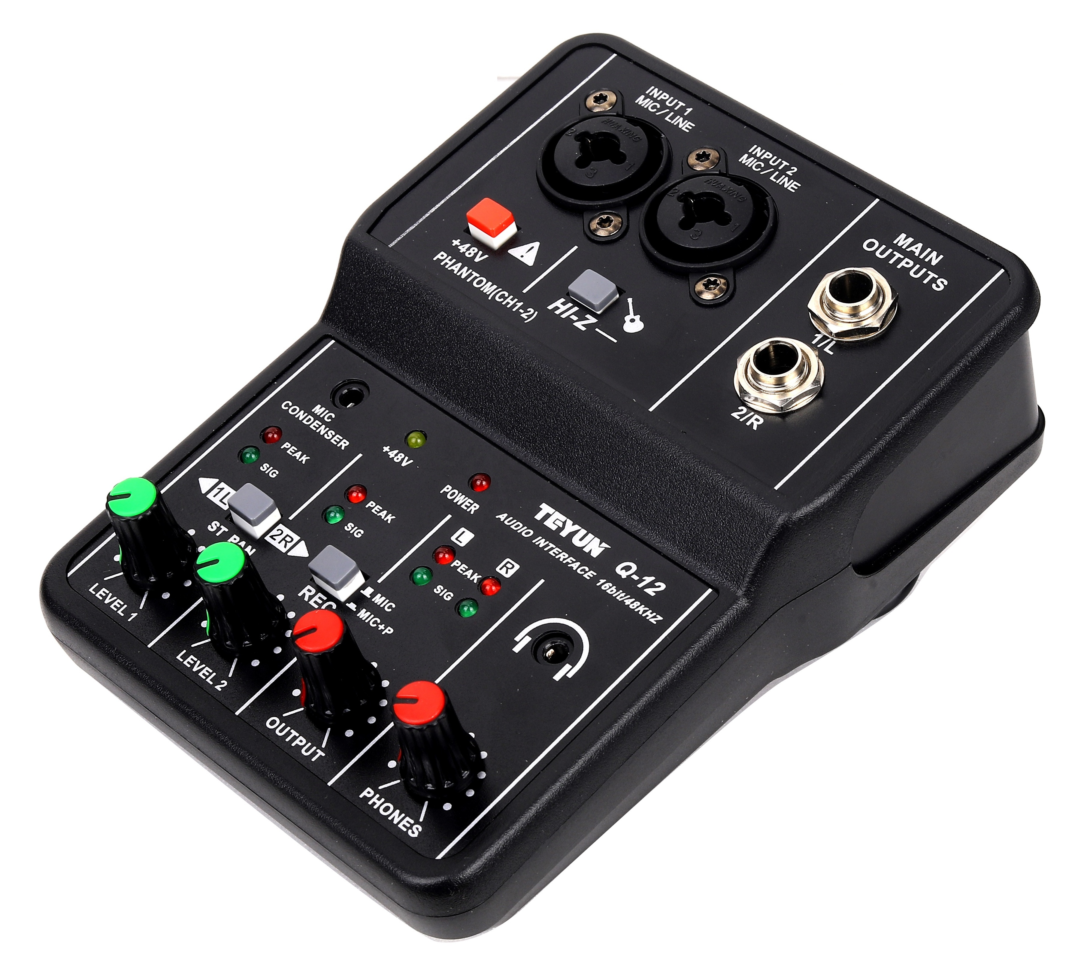 Hot sale professional  Usb Audio Interface With Low Price sound card For Studio Recording usb audio interface  PC