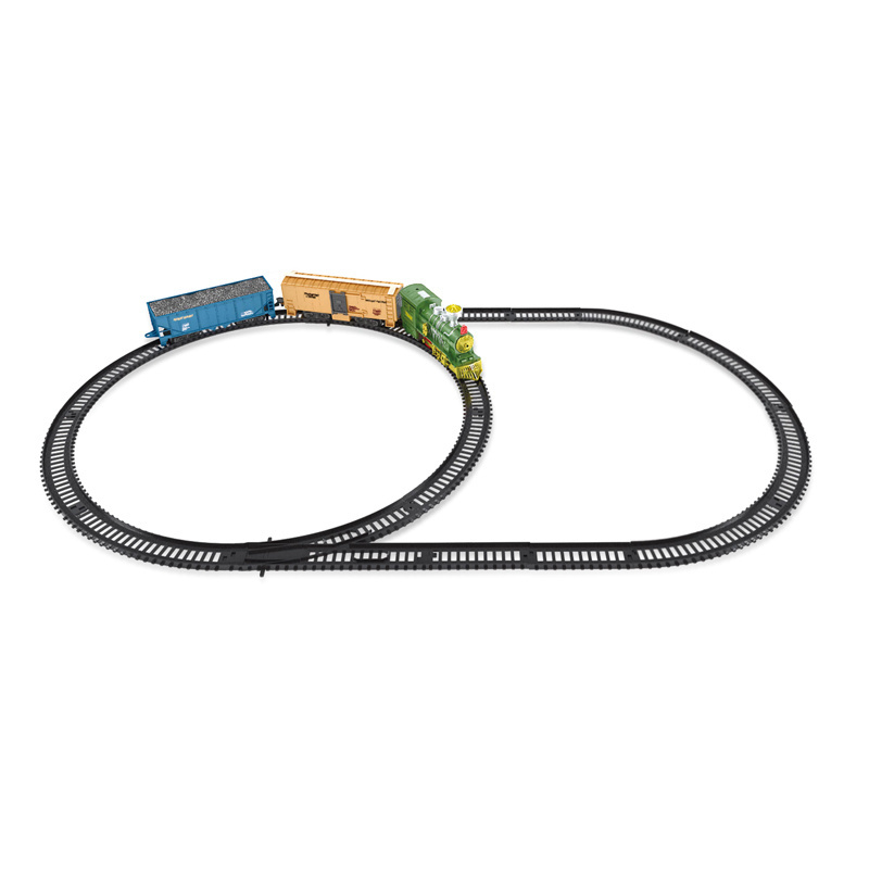 EPT Wholesale Musical Train Track Toys Electrical Plastic Car Race Music Tracks Classic Set Cheap Electric Rail Slot Toys