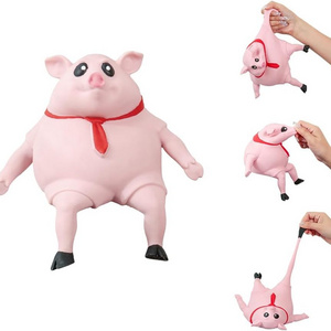 EPT Cute Anti Stress Kids Squishy Rubber Pig Squeeze Piggy  Anti Stress Decompression Toys Squeeze Pig