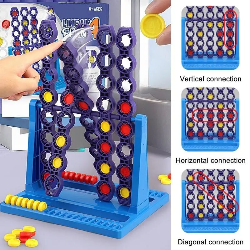 EPT Wholesale Educational Toy Board Game Matching Chess Connect 4 Spin Game for Family