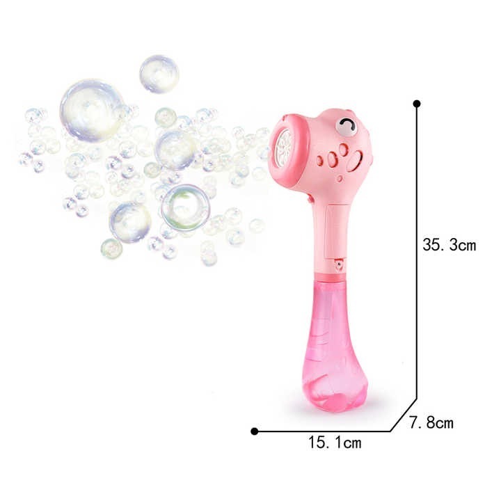 EPT Toys Battery Operated Bubble Blowing Machine Toys for Kids with Light and Music