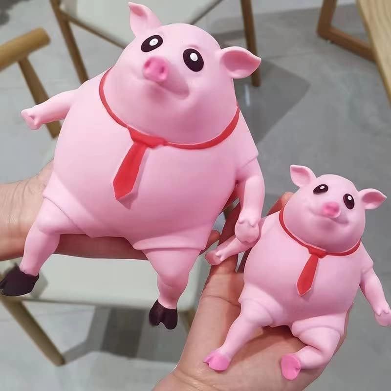 EPT Cute Anti Stress Kids Squishy Rubber Pig Squeeze Piggy  Anti Stress Decompression Toys Squeeze Pig