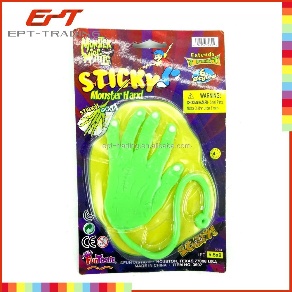 EPT Hot Selling Custom Noveltier Material Kids Sticky Hands Finger Hammer Wall Toys