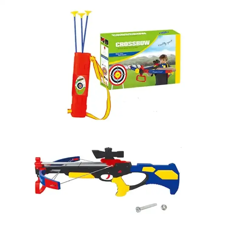 EPT Boy Outdoor Sport Crossbow Shooting Game Plastic Archery  Practice Target Toy Shoot Kid Game Shooting Bow And Arrow For Kid