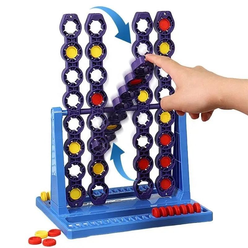 EPT Wholesale Educational Toy Board Game Matching Chess Connect 4 Spin Game for Family