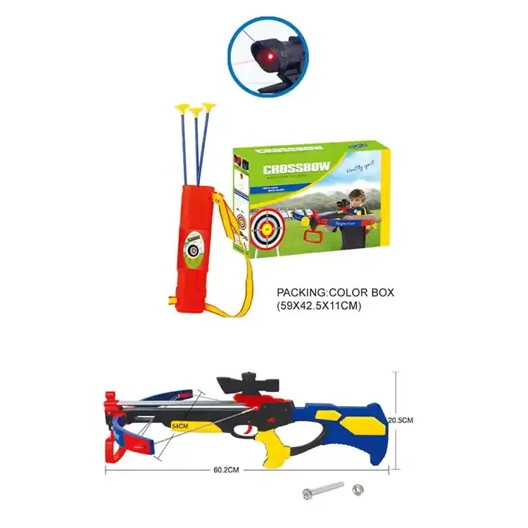 EPT Boy Outdoor Sport Crossbow Shooting Game Plastic Archery  Practice Target Toy Shoot Kid Game Shooting Bow And Arrow For Kid