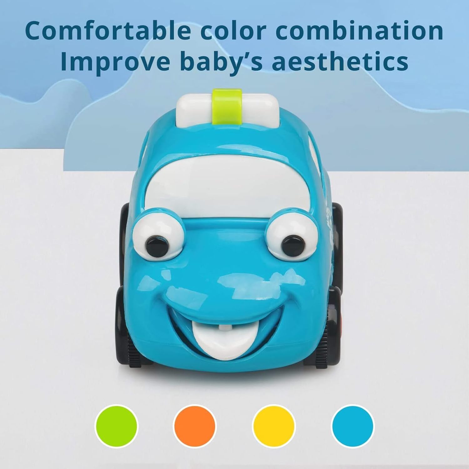 EPT Wholesale Baby Kids Small Toys Friction Toy Vehicle Push Cartoon Car Baby Toys for Toddler