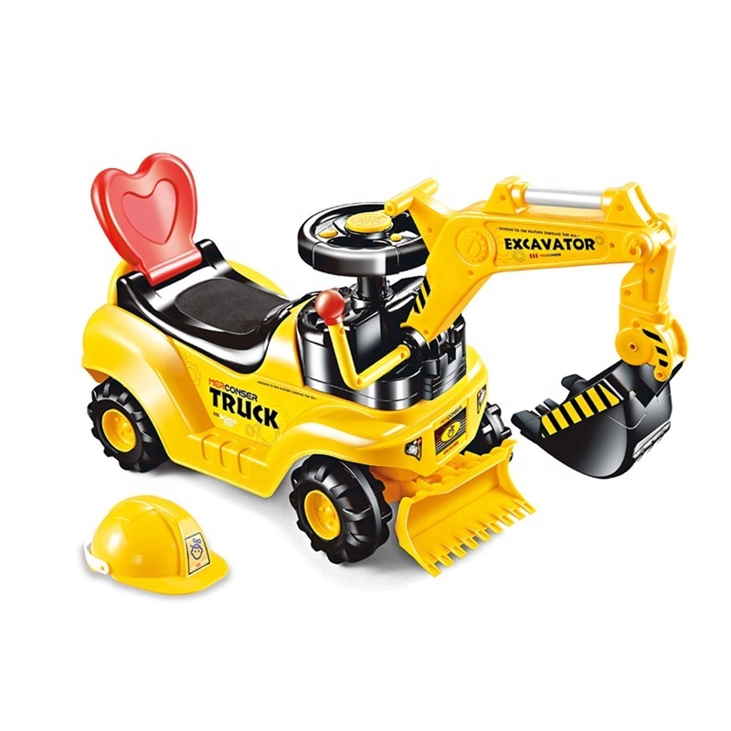 EPT Big size engineering free wheel function  kids  truck ride on  Excavator for Kids