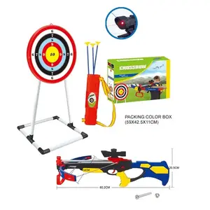 EPT Boy Outdoor Sport Crossbow Shooting Game Plastic Archery  Practice Target Toy Shoot Kid Game Shooting Bow And Arrow For Kid