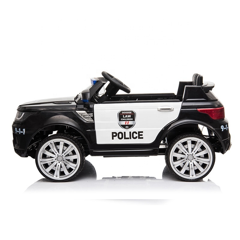 EPT Best Choice Products 2.4G RC Police Vehicle Open Doors Electric 12 Volt Ride On Car For Kids