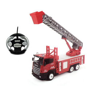 EPT Brand 1 43 Scale Metal Rc Die-Cast Remote Control Alloy Ladder Toy Car Toys Electric Fire Truck For Kids 5 6 Years With Icti