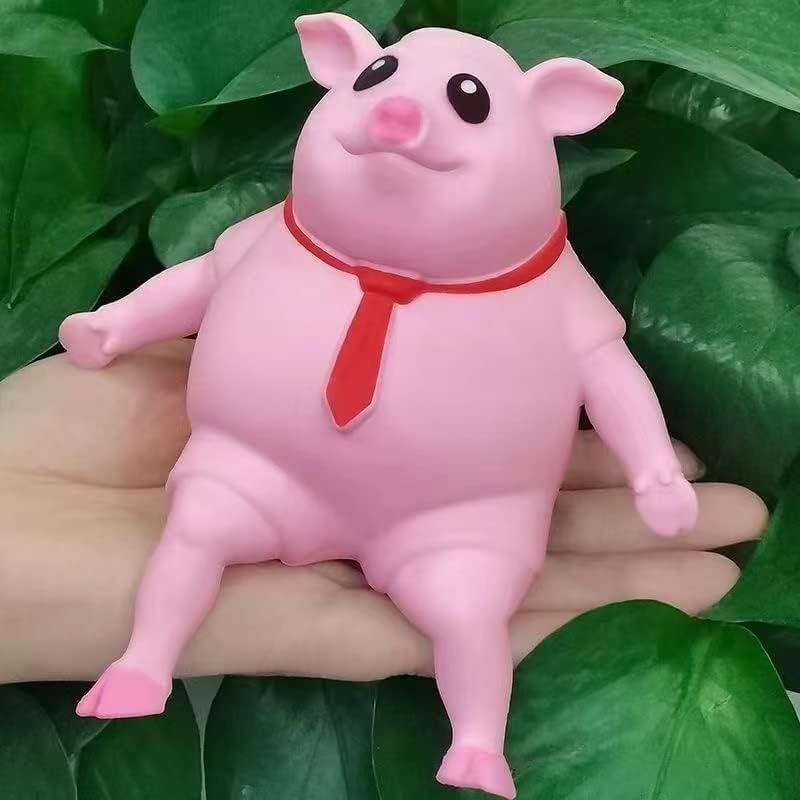 EPT Cute Anti Stress Kids Squishy Rubber Pig Squeeze Piggy  Anti Stress Decompression Toys Squeeze Pig