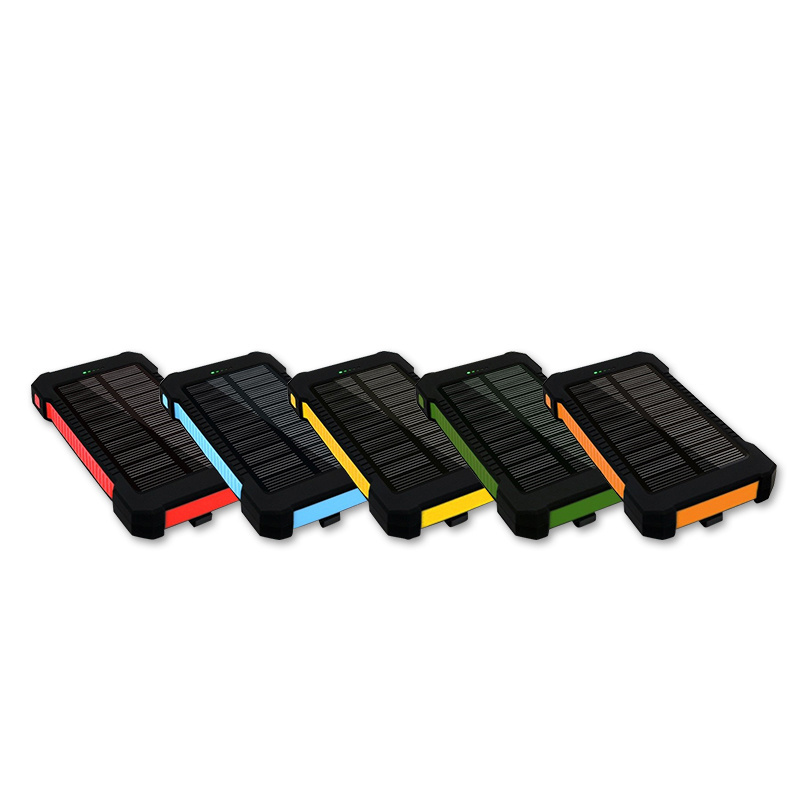 New high capacity Portable solar Power Bank with Flashlight