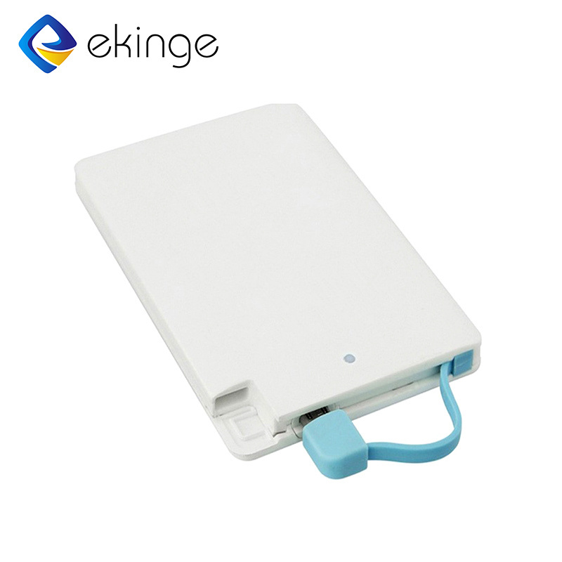 Mini best selling high quality credit card shape power bank ultra-thin powerbank 2600mah giveaway gifts for smartphone