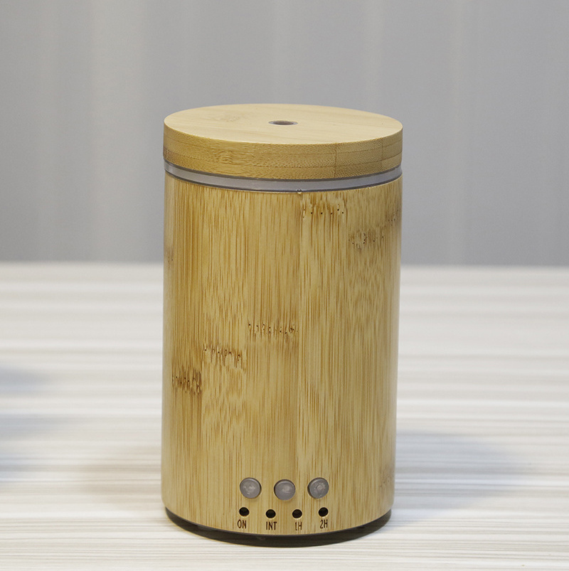 Real wood Cool Mist Humidifier 150ml Ultrasonic bamboo electric Diffuser for Bedroom