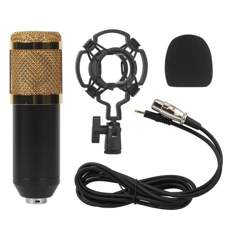 Bm 800 Microphone Studio Recording Kits Bm800 Condenser Microphone For Computer Phantom Power Karaoke Mic Sound Card