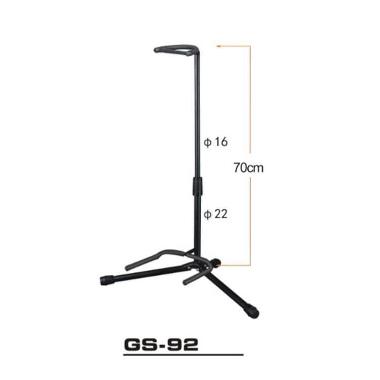 Guitar Stand Floor Universal for Acoustic Electric Guitars Bass Banjos Rotate to Adjust Height with Neck Holder