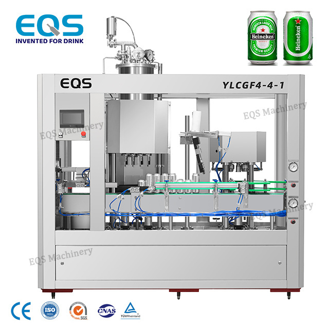 CE approve customized complete production line automatic aluminum tin can filling  machine