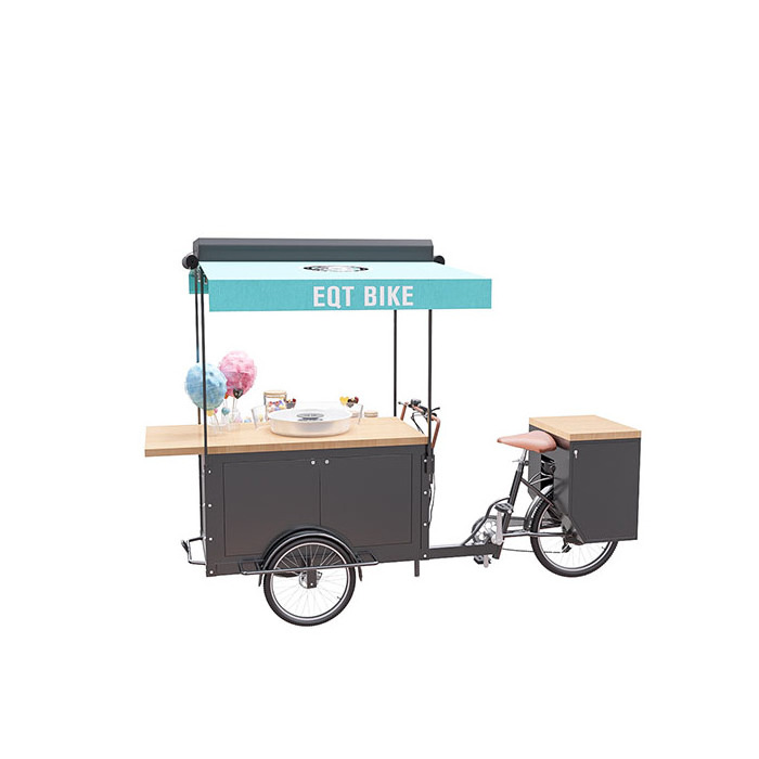 Mobile Fast Hot Food Carts/Food Truck Street Cotton Candy Bike Vending Cart