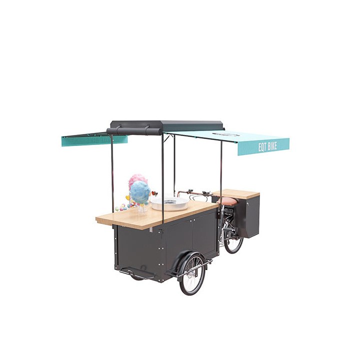 Mobile Fast Hot Food Carts/Food Truck Street Cotton Candy Bike Vending Cart