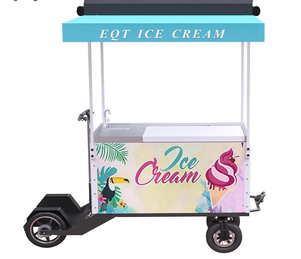 2022 soft ice cream making truck/ hot sale ice cream moveable car/ motor bike ice cream machine