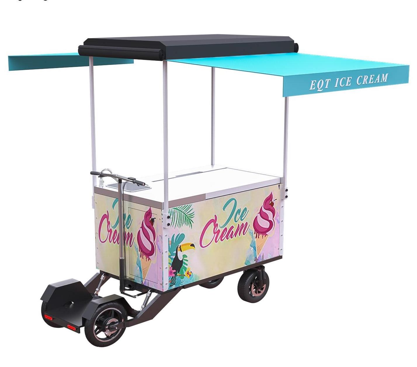 2022 soft ice cream making truck/ hot sale ice cream moveable car/ motor bike ice cream machine