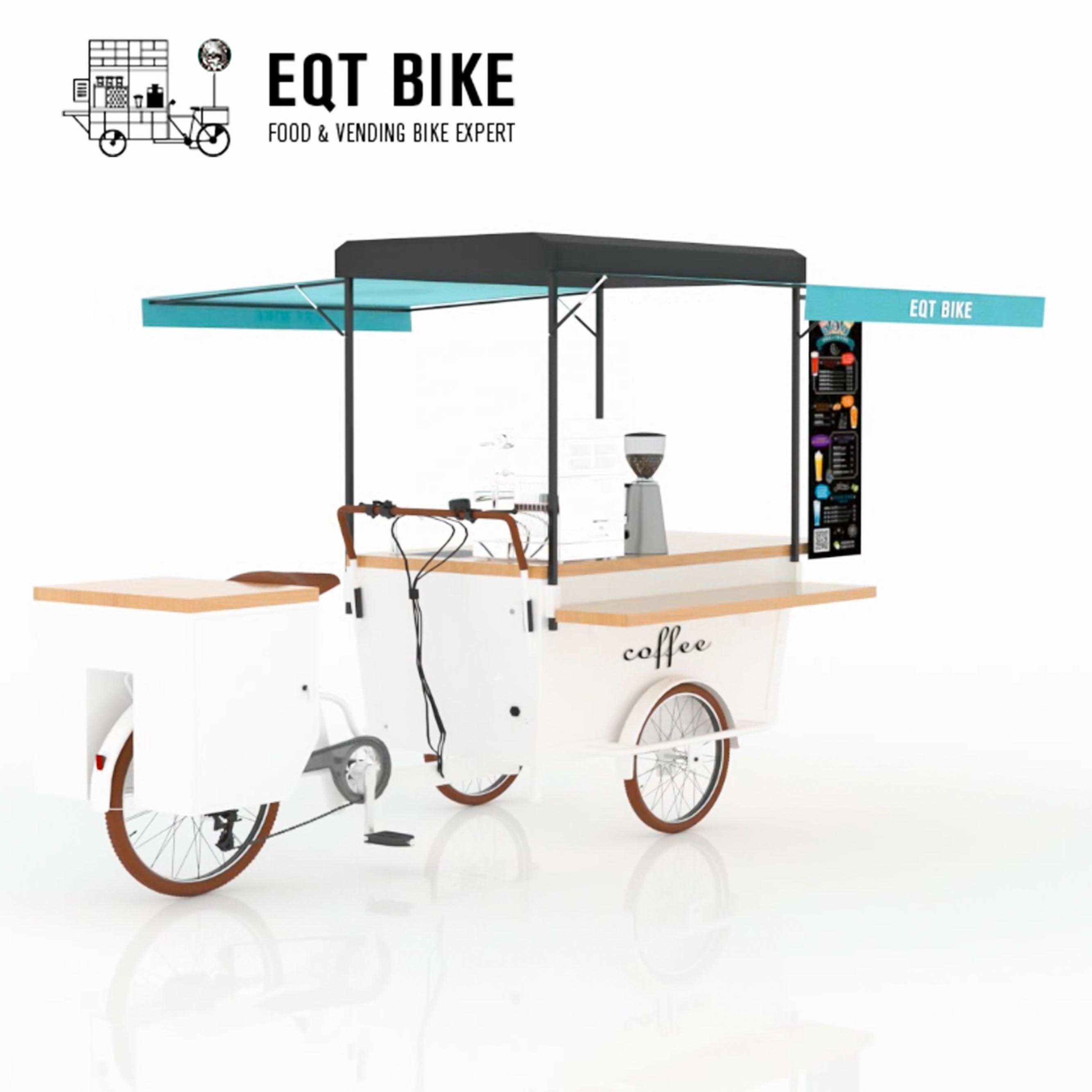 Popular EQT Coffee Bike Mobile Food carts for sale