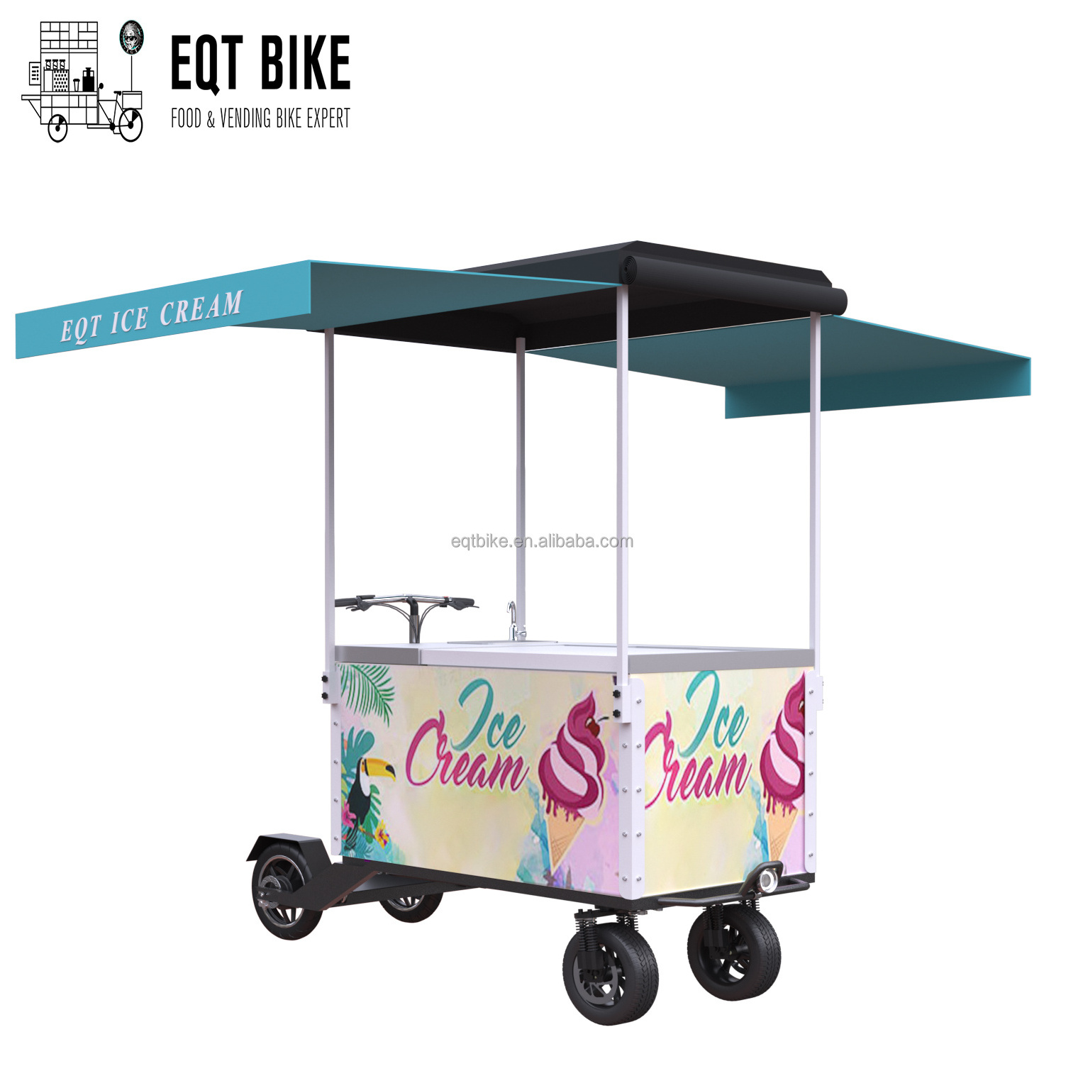 2022 soft ice cream making truck/ hot sale ice cream moveable car/ motor bike ice cream machine