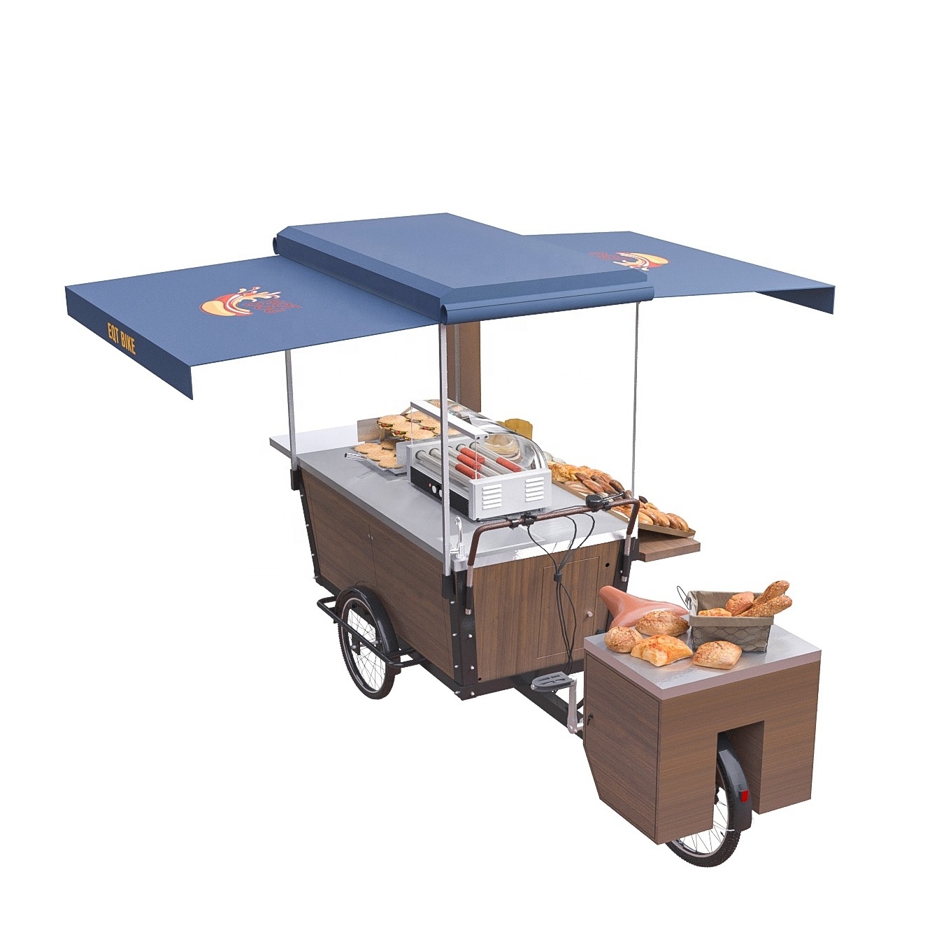 Hot Sale Chinese Outdoor Hot Dog Food Carts Bike