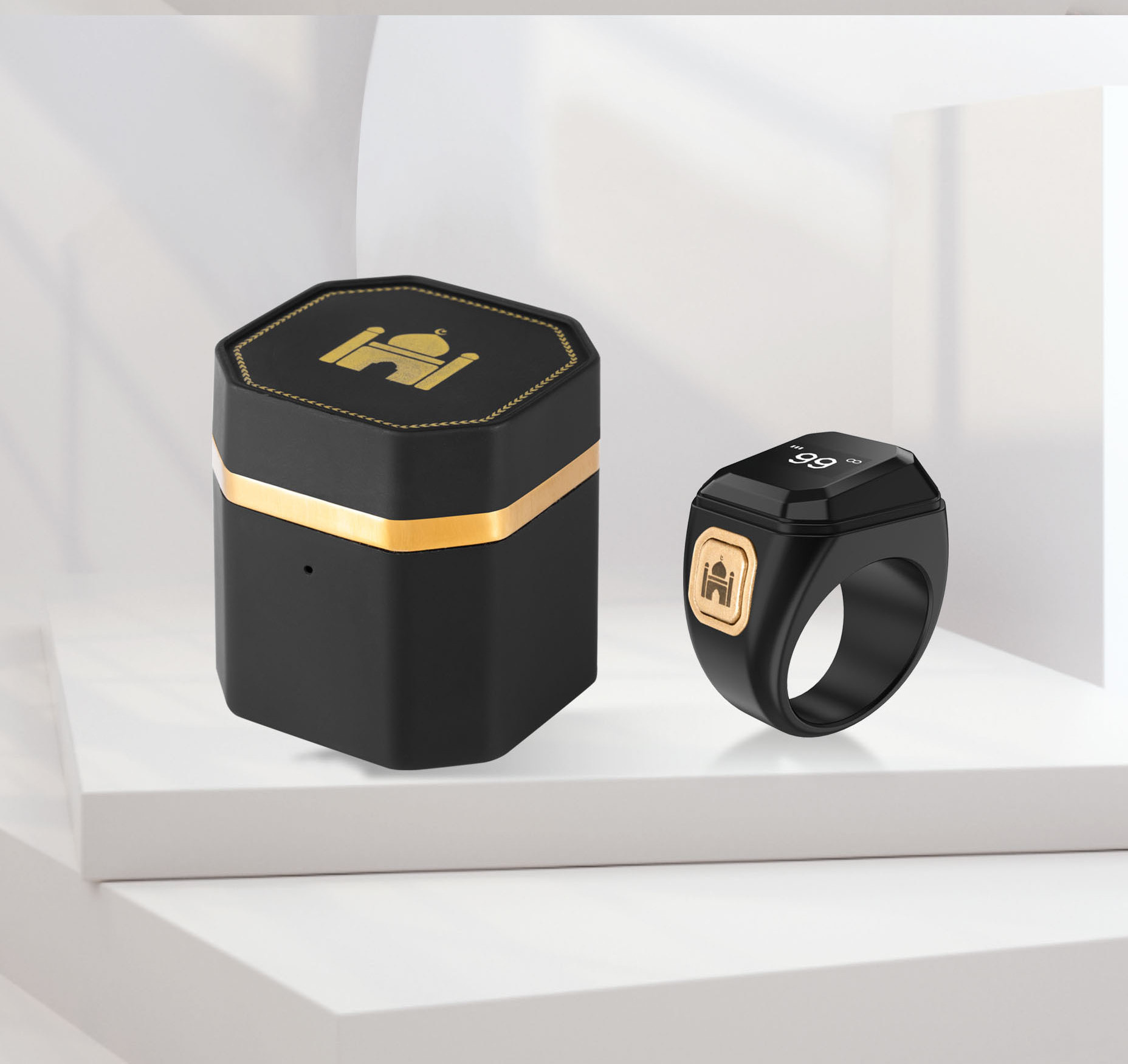 Hot sale  New Electronics Wearable Devices Digital Tasbeeh Muslim Zikr Ring with Mobile APP