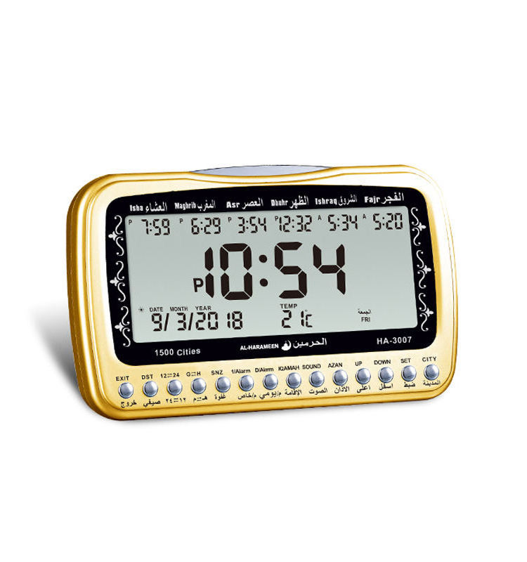 2023  New Fashion Wholesale digital  Azan desk clock HA 3007