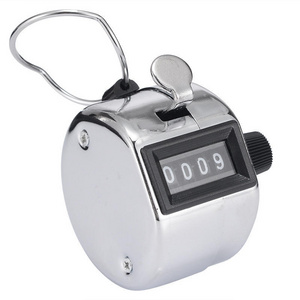 Mini Digital Stainless Steel Tally Counter 4 Digit Number Hand held Mechanical  Tally Counter Clicker