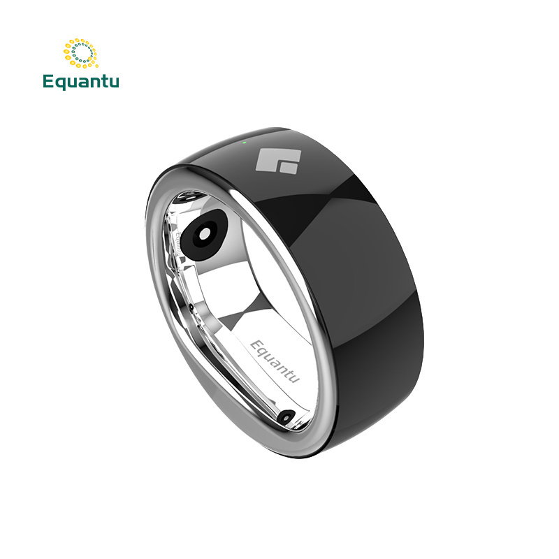 Equantu Muslim Smart Ring Counter BT Azan Alarm Clock and Qibla Tasbeeh Eid Ramadan Gift for Muslims