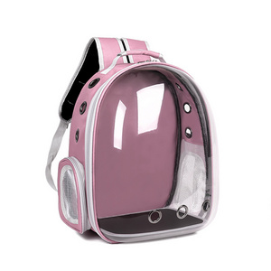 Pet Backpack Carrier with Harness Bubble Clear Front for Cats Small Dogs Bunnies Pet Carrier for Traveling Walking Hiking