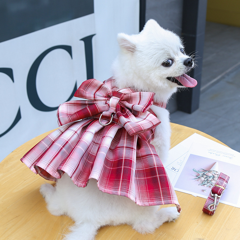 2024  cute dog clothes girl luxury dresses summer dog dress luxury pet clothes dog clothing luxury pet clothes from china