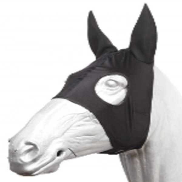 Horse fly bonnet white horse green fly veil cob Elastic Fly Veil Hood With soft mesh protects eyes and ears full visibility