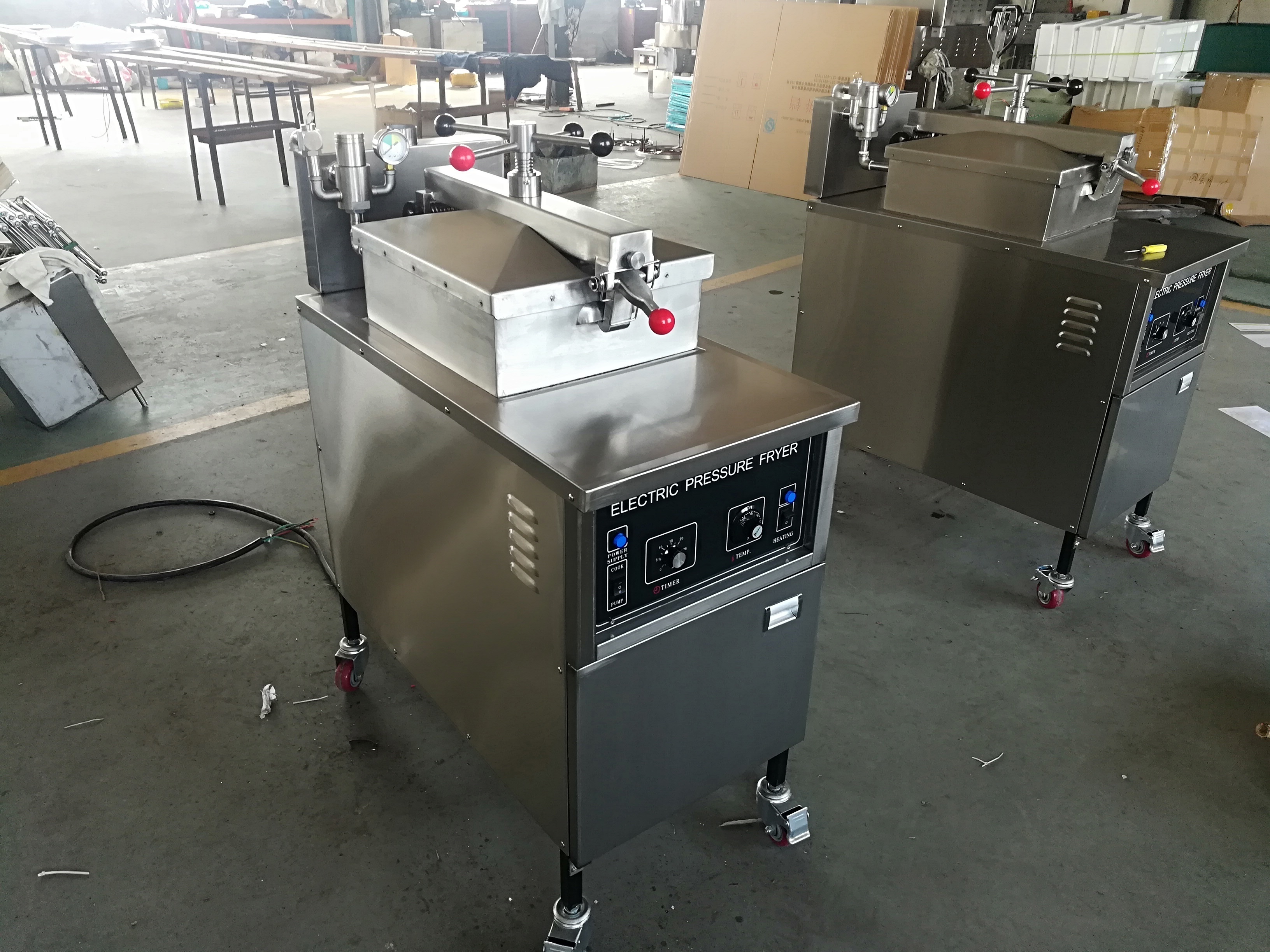 Filter Oil Automatic MDXZ-25 Gas Mechanical Chicken Broaster Pressure Fryer For Chicken With Oil Pump