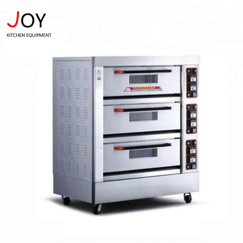 Gas 3 Deck 6 Trays Big Baking Equipment Bakery Oven Cake Oven Price In India