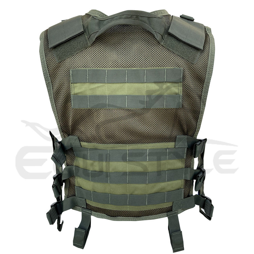 Mens Hunting Vest Green Color Custom Design Adjustable Vest Lightweight Outdoor Hunters Vest Multi Pockets Body Protector