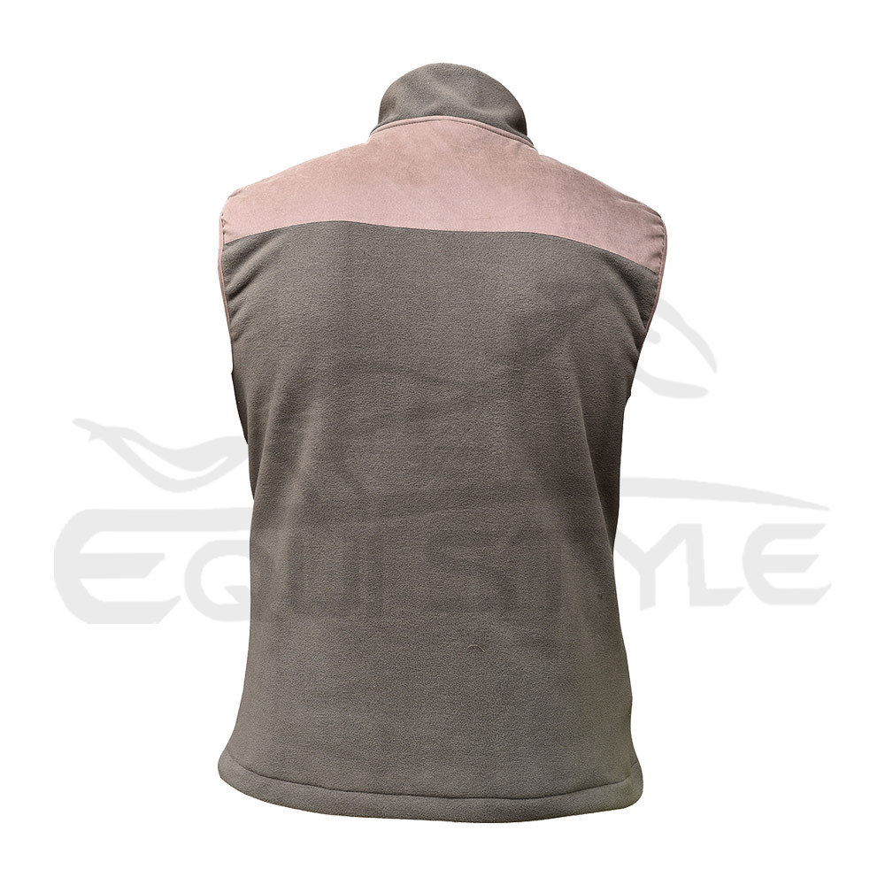 Mens Fleece Waistcoat Unisex Design High Quality Polar Fleece Vest Custom Logo Baby Pink Light Gray Winter Fleece Body Warmer