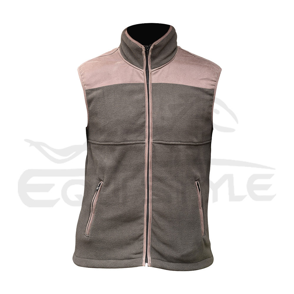 Mens Fleece Waistcoat Unisex Design High Quality Polar Fleece Vest Custom Logo Baby Pink Light Gray Winter Fleece Body Warmer