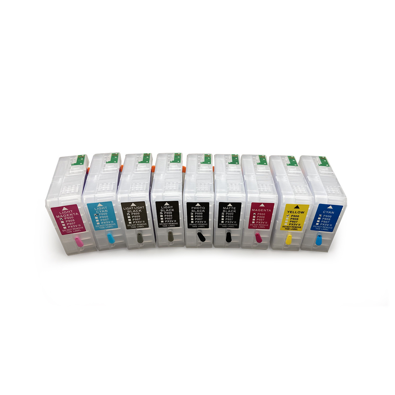 Refillable ink cartridge with ARC chip for  Epson Surecolor P800 80ml  DTG printer