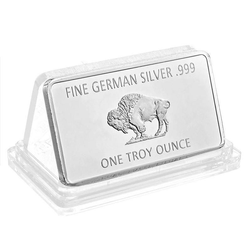 Buffalo Commemorative Silver Bar 1 Troy Ounce German Buffalo Silver Bullion Embossed Coin Collection Memorial Coin Home Decor