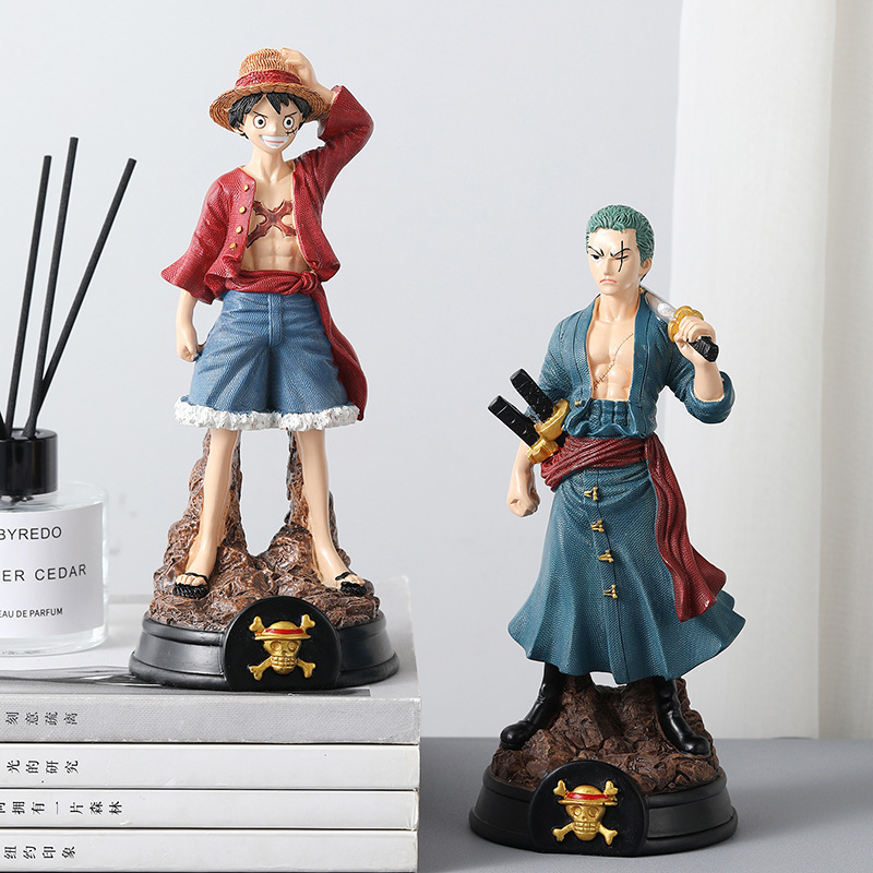 High Quality Resin One Piece Collectible Model Luffy Zoro Manga Figurine Anime Action Figure