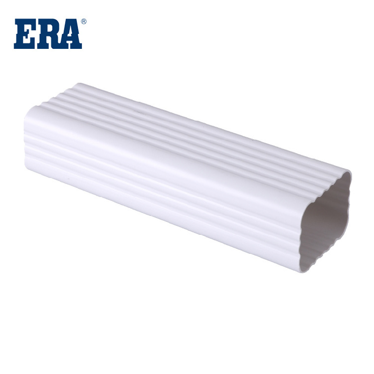 ERA Brand 5.2inch PVC Pipe Fitting roof Rain Gutter Rectangle Pipe