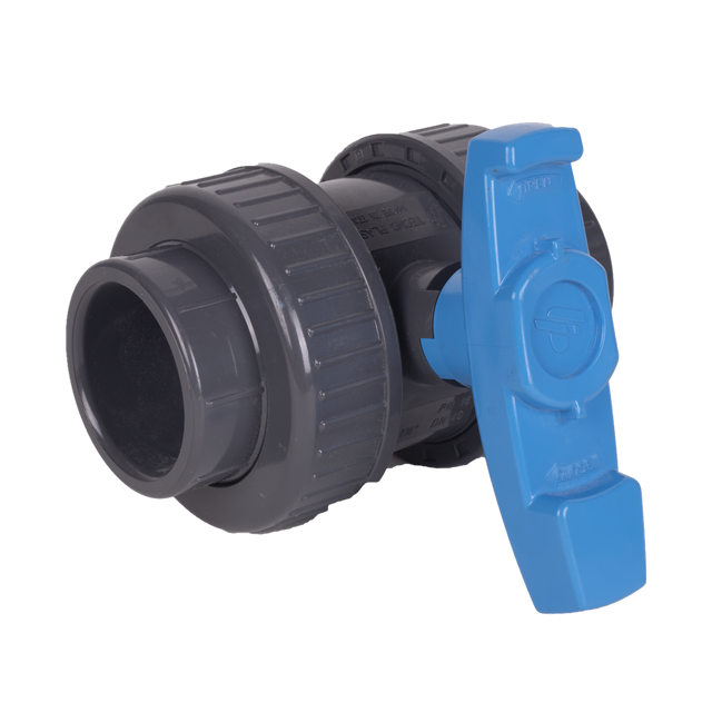 ERA High quality newest plastic drawing blue handle II PVC True Union Ball Valve