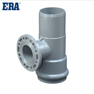 ERA 50 years Quality assurance  PVC Pipe Fittings Gasket PN10 one faucet one Flange one insert regular Tee