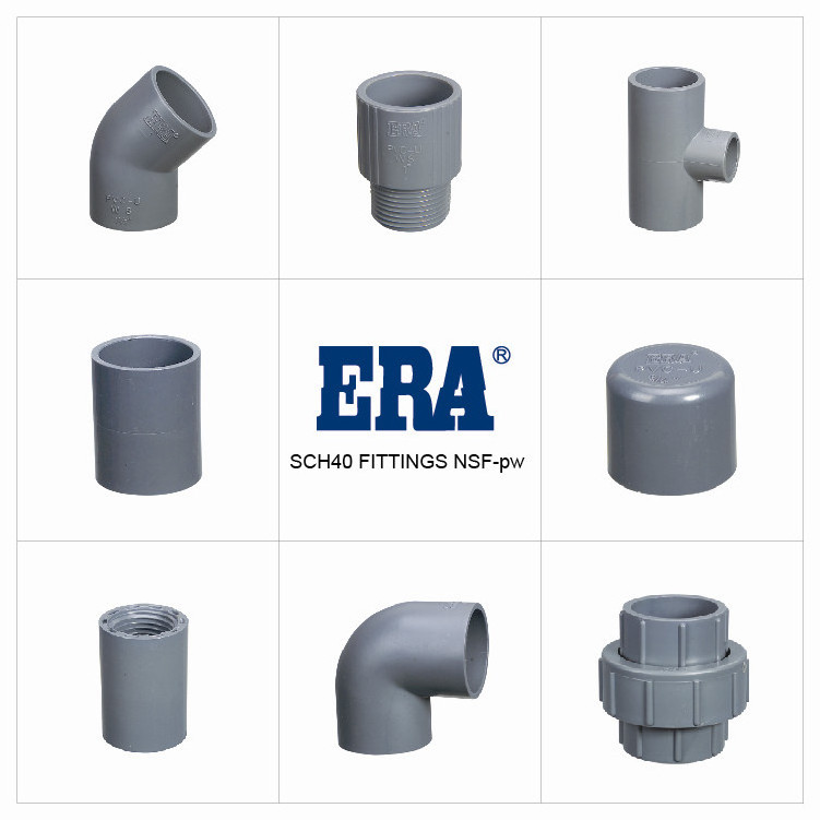 ERA Pressure/Plastic/PVC fittings last price plastic pipe fittings customized SCH40 45 degree Elbow