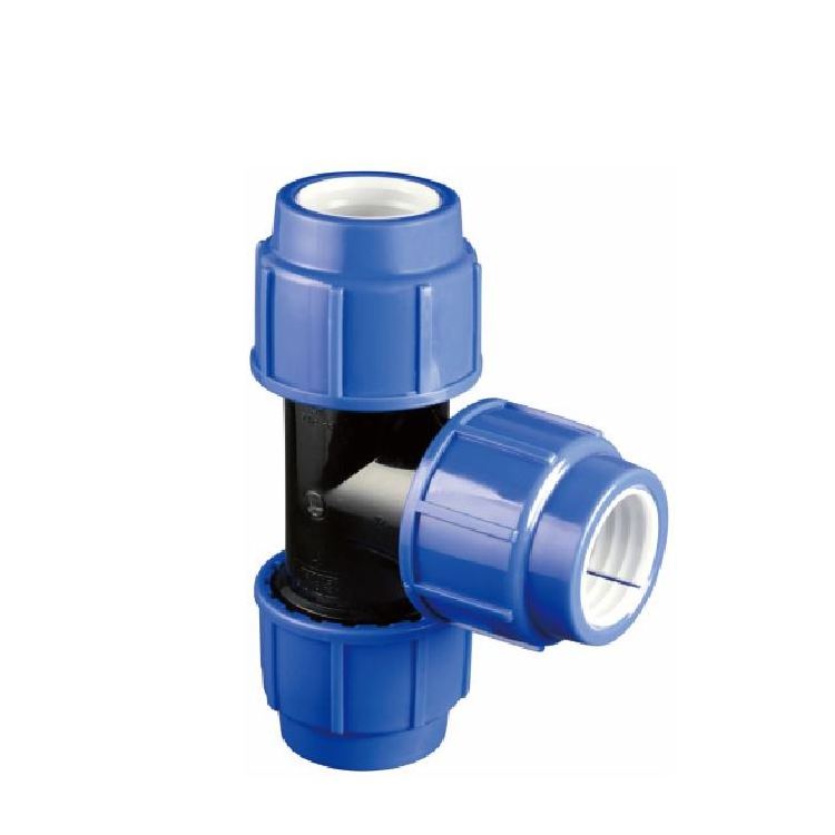 ERA PP Compression fittings straight/hydraulic  tee with Watermark Certificate