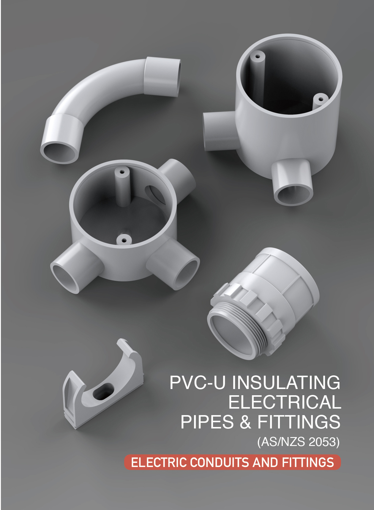 ERA Brand AS/NZS 2053 PVC-U Insulating Electrical Pipes and Fittings Half Metal Saddle